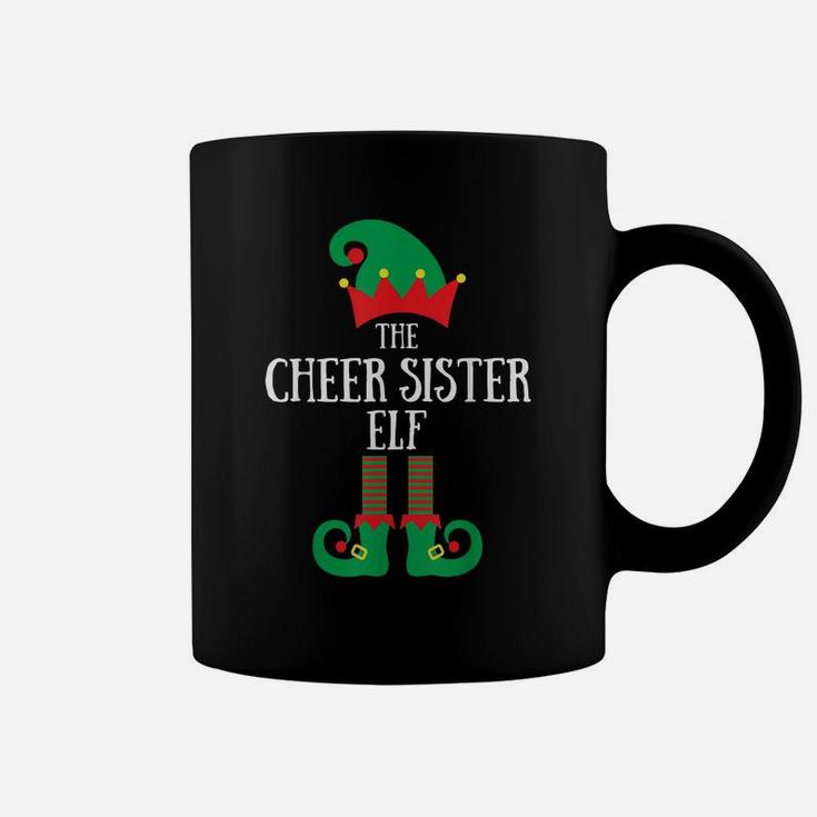 Cheer Sister Elf Christmas Cheerleading Matching Family Coffee Mug