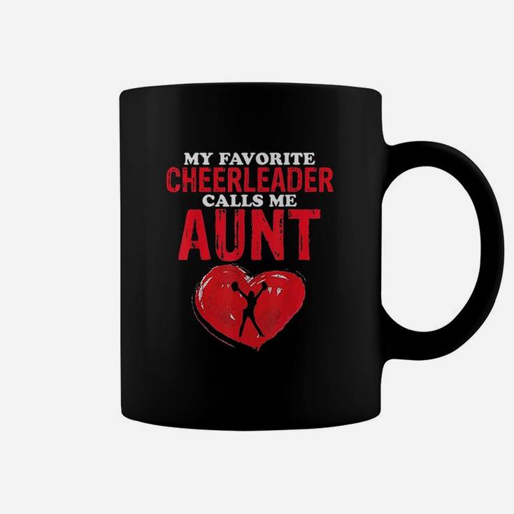 Cheerleader Calls Me Aunt Cheer Mom Women Cheerleading Coffee Mug