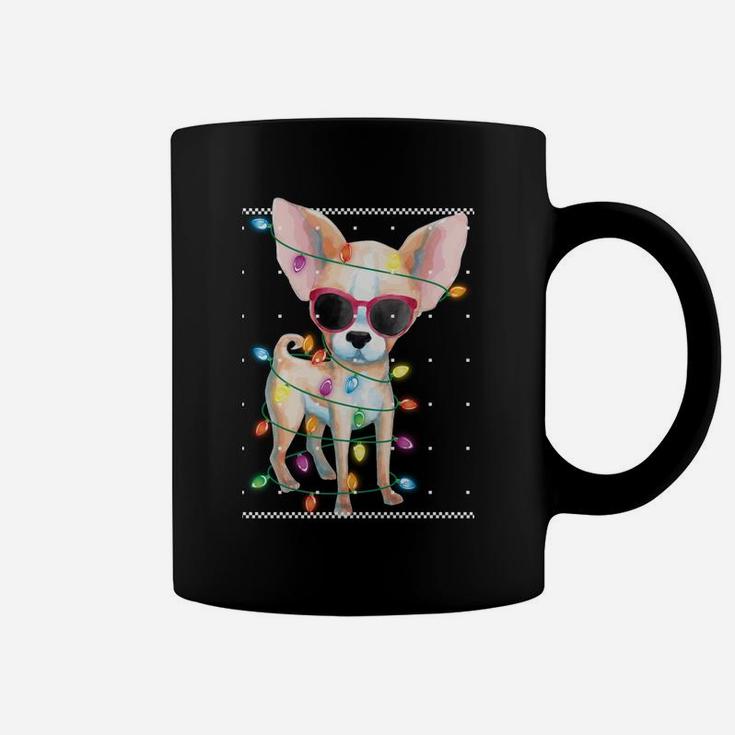 Chihuahua Christmas Ugly Sweater For Women Gift Dog Mom Sweatshirt Coffee Mug