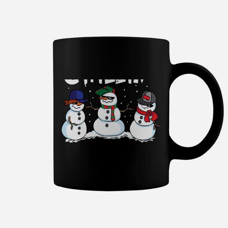 Chillin' With My Snowmies Funny Christmas Snowman Coffee Mug