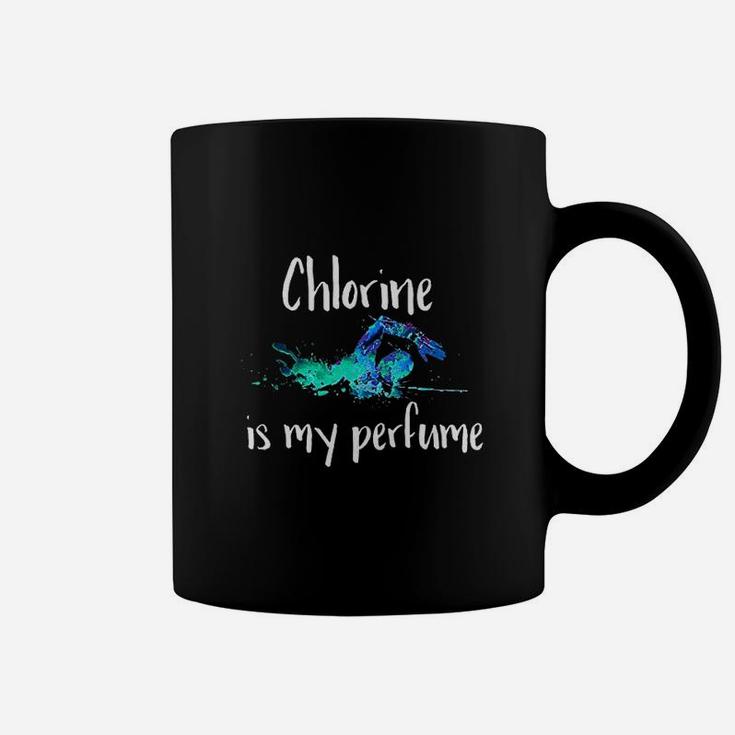 Chlorine Is My Perfume Swim Funny Swimmer Coffee Mug