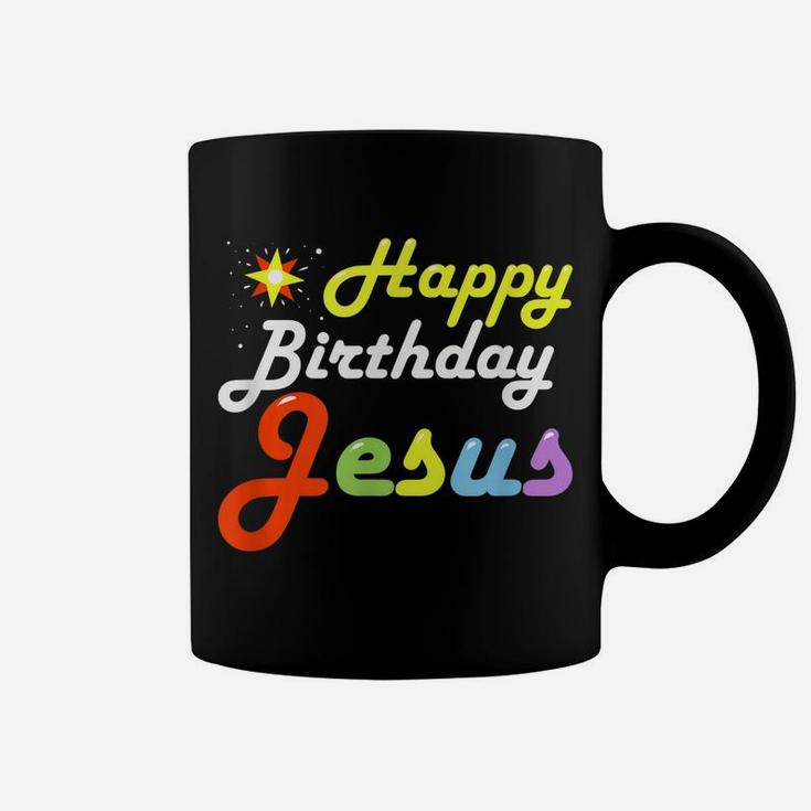 Christian Christmas Happy Birthday Jesus Women Men Kids Coffee Mug