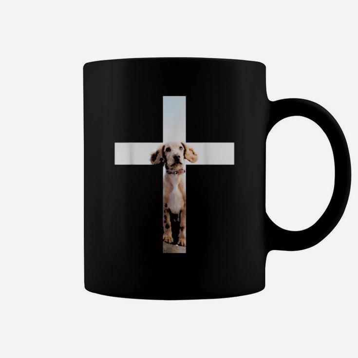 Christian Cross Dog Coffee Mug