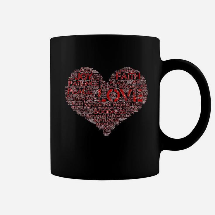 Christian Love Heart Fruit Of The Spirit Gift Faith Coffee Mug