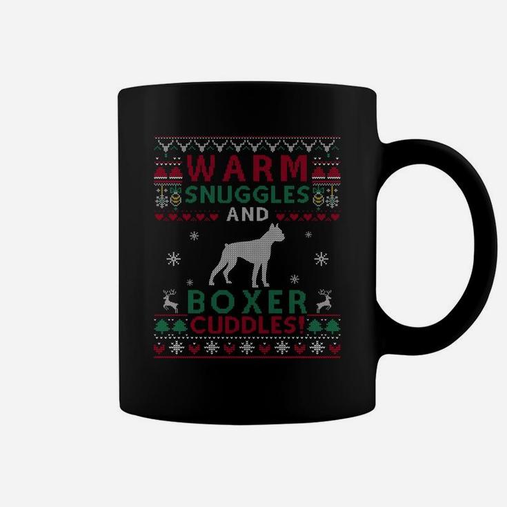 Christmas Boxer Dog Ugly Sweater Style Sweatshirt Coffee Mug