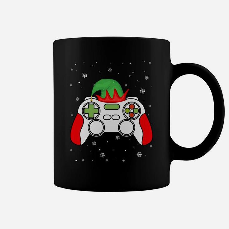 Christmas Elf Gamer Controller Boys Kids Teens Gaming Xmas Coffee Mug