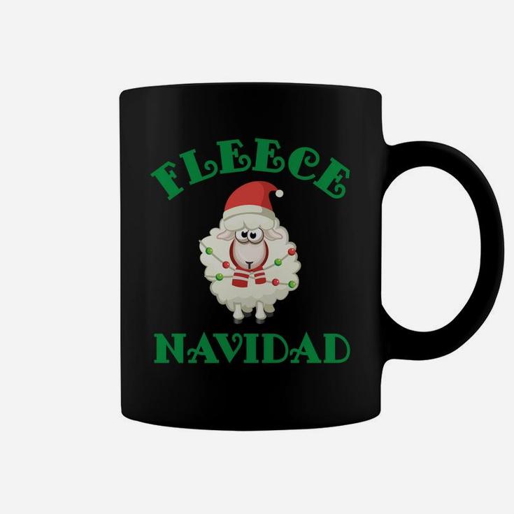 Christmas Fleece Navidad Sheep Wool Lamb Design Sweatshirt Coffee Mug