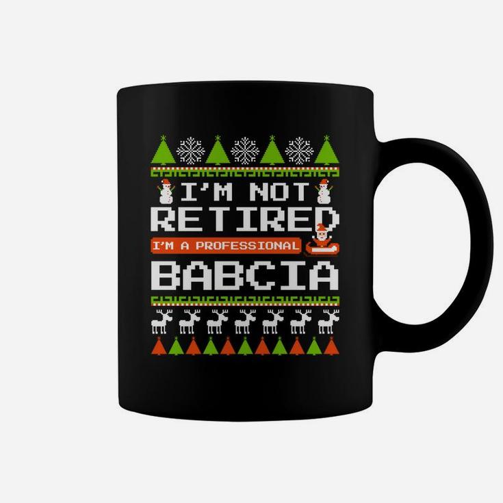 Christmas Grandma Babcia Ugly Sweater Xmas Gifts Sweatshirt Coffee Mug