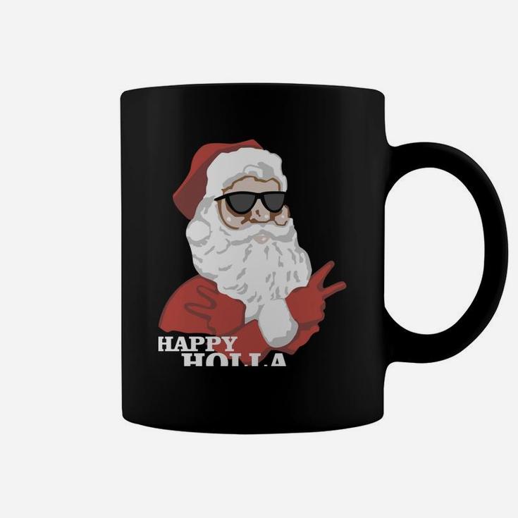 Christmas Happy Holla Days Santa Claus Coffee Mug