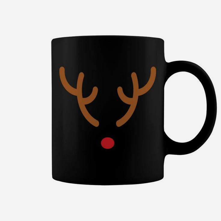 Christmas Hoodie Rudolph The Reindeer Antlers Red Nose Coffee Mug