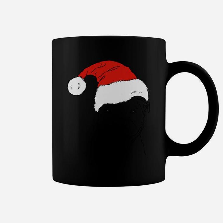 Christmas Pit Bull,Santa Pittie,Pittie Mom,Holiday Pitbull Coffee Mug