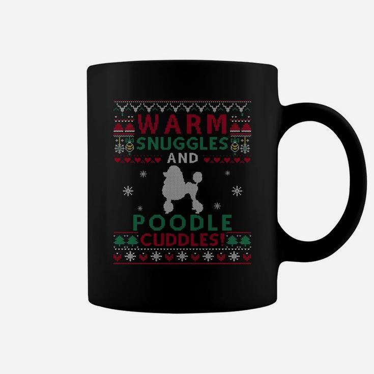 Christmas Poodle Dog Ugly Sweater Style Sweatshirt Coffee Mug