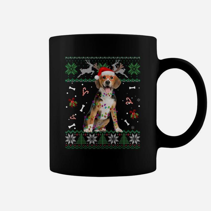 Christmas Tree Beagle Pajama Lights Dog Dad Mom Coffee Mug