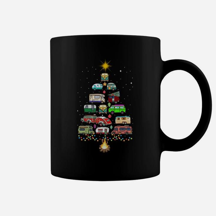Christmas Tree Camper Vehicles Camping Rving Trailers Gift Coffee Mug
