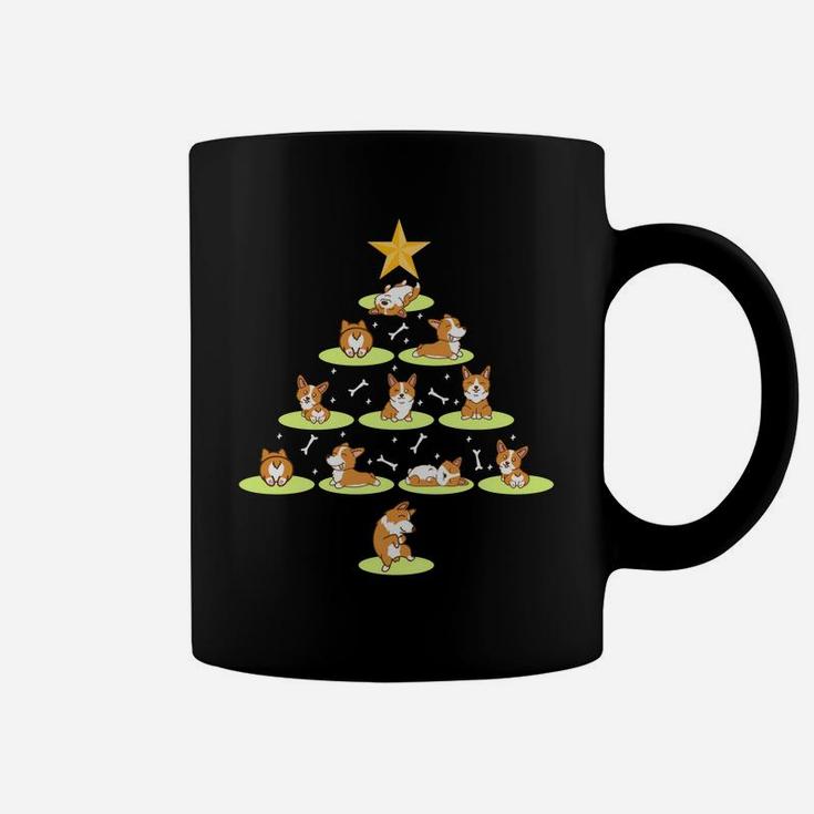 Christmas Tree Corgi Dog Breed Holiday Corgis Dog Xmas Sweatshirt Coffee Mug