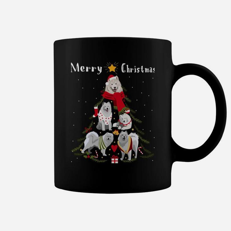 Christmas Tree Samoyed Lover Xmas Dog Owner New Year Sweatshirt Coffee Mug