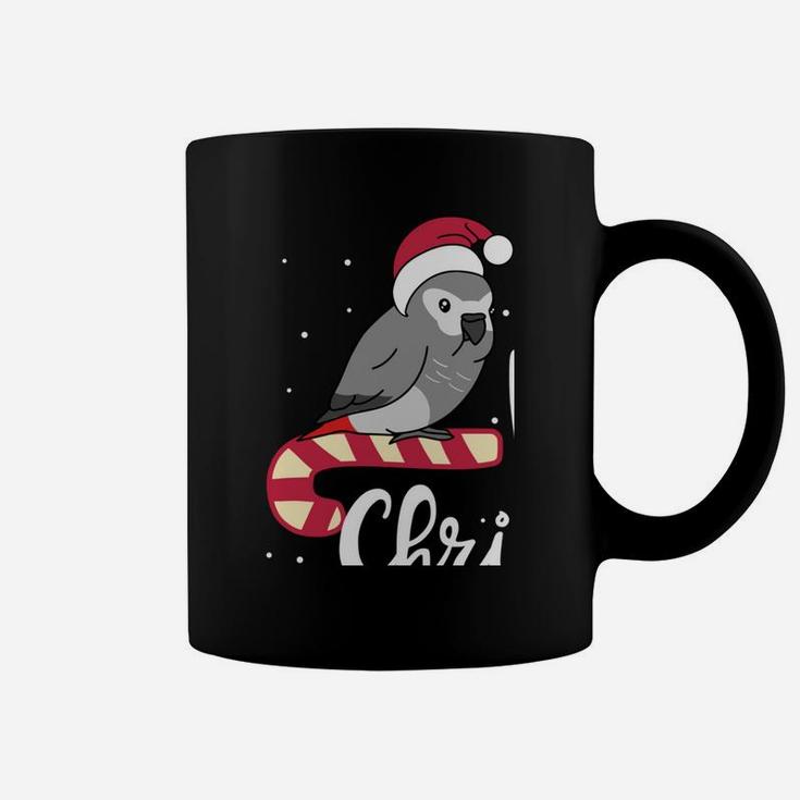 Chubby African Grey Parrot Merry Christmas Kawaii Sweatshirt Coffee Mug