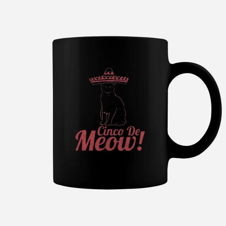 Cinco De Meow Funny Cat May 5 Mexico Sombrero Coffee Mug