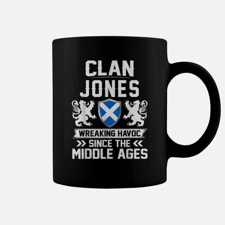 Clan Jones Scottish Family Scotland Mothers Day Fathers Coffee Mug