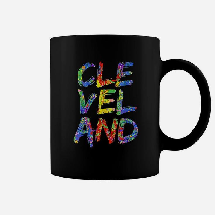Cleveland Colorful Box City Pride Rainbow Coffee Mug