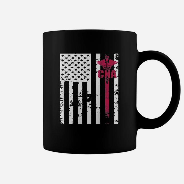 Cna American Flag Cna Patriotic Cna Coffee Mug