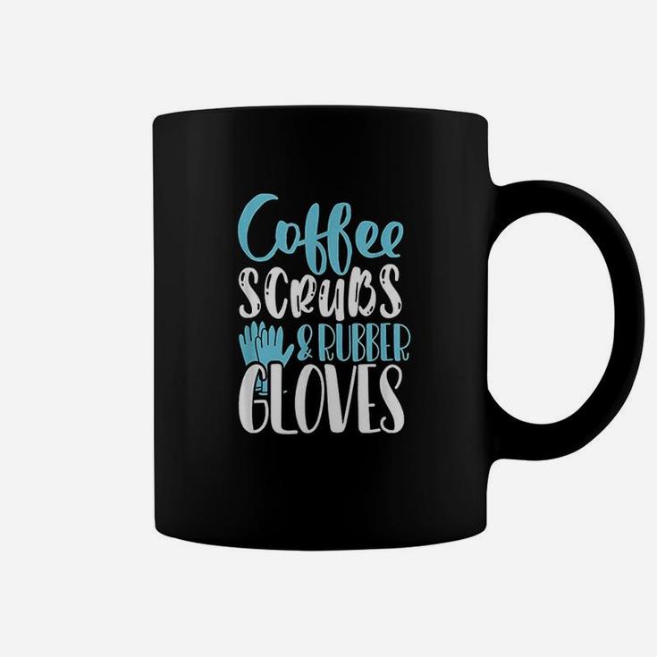 Coffee And Rubber Gloves Nurse Life Coffee Mug