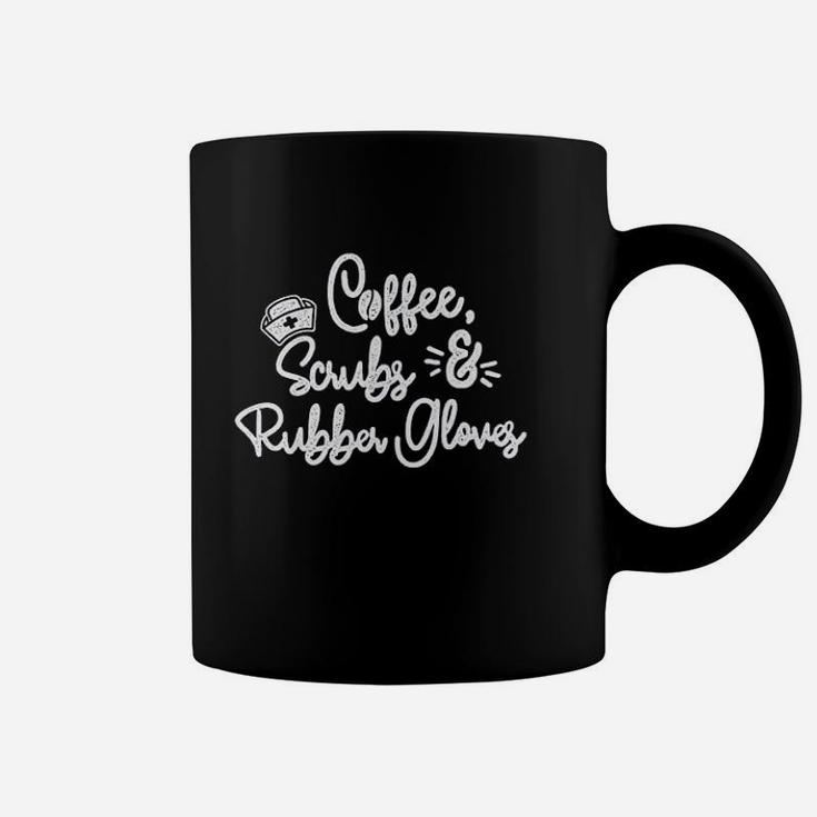 Coffee Rubber Gloves Funny Nurse Life Coffee Mug