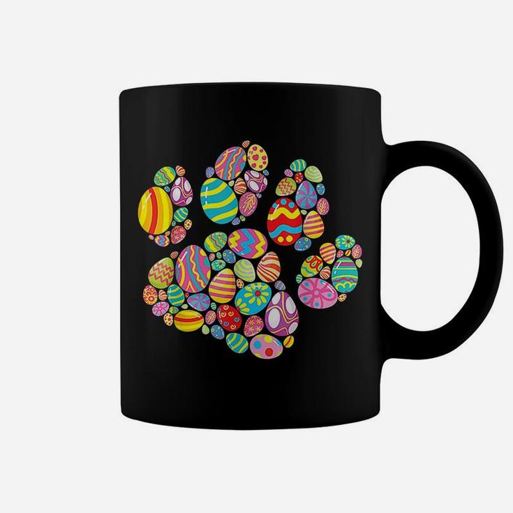 Colorful Egg Easter Paw Funny Dog Cat Lovers Easter Day Gift Coffee Mug