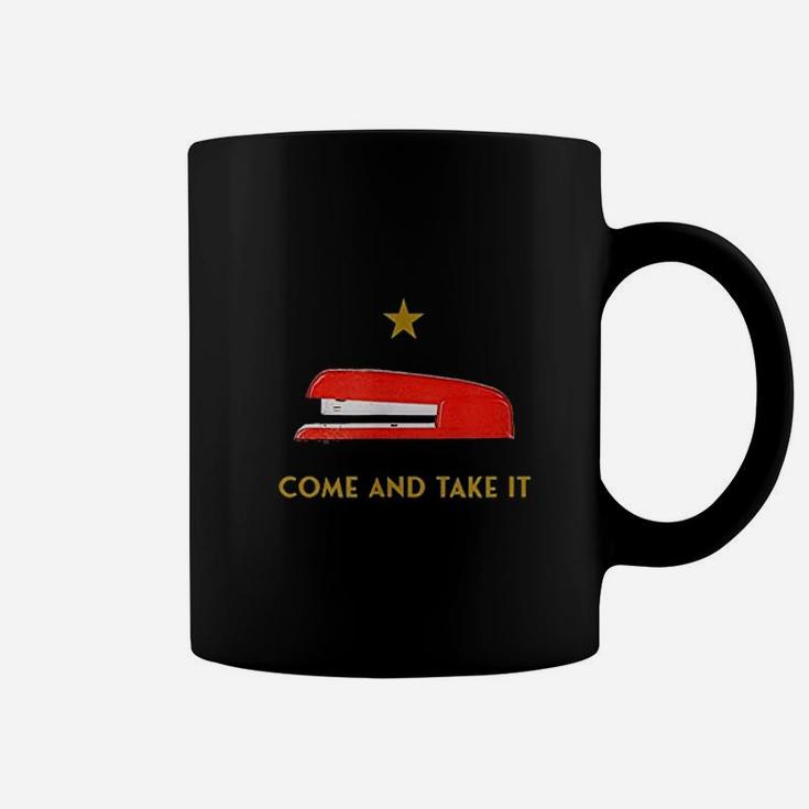 Come And Take It Red Stapler Novelty Retro Office Meme Coffee Mug
