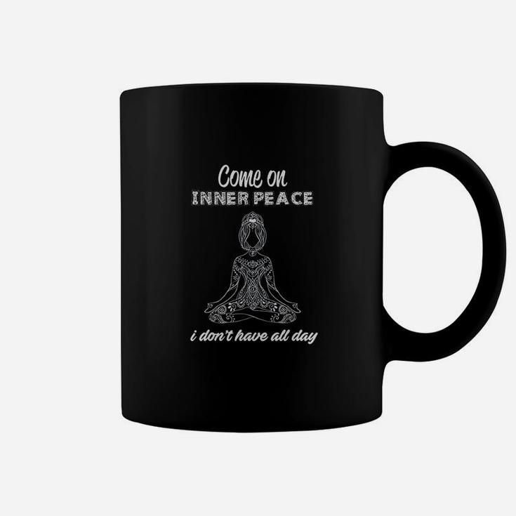 Come On Inner Peace Yoga Men Women Meditation Zen Gift Coffee Mug