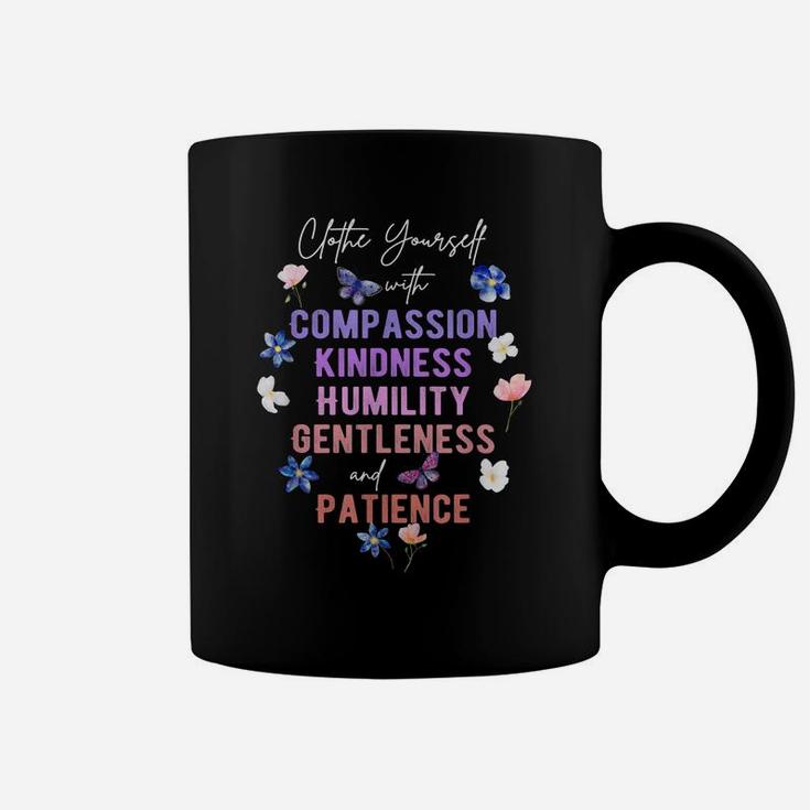 Compassion Kindness Flower Butterfly Religious Gifts Shirt Coffee Mug