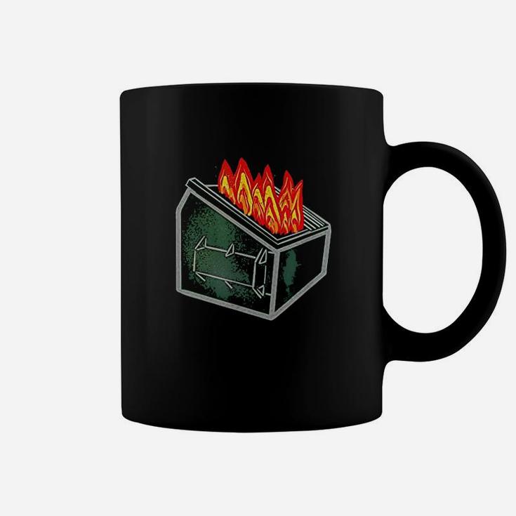 Complete Dumpster Fire Trash Can Coffee Mug