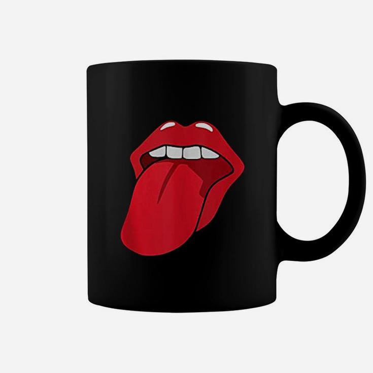 Cool Lips Bite Kiss Me Red Lips Coffee Mug