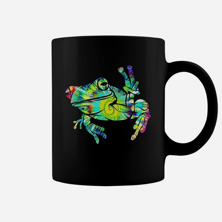 Cool Peace Frog Tie Dye For Boys And Girls Coffee Mug