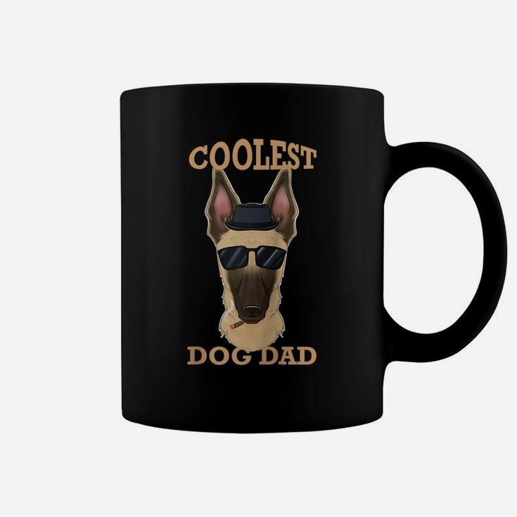 Coolest Dog Dad I Malinois Dad I Malinois Raglan Baseball Tee Coffee Mug