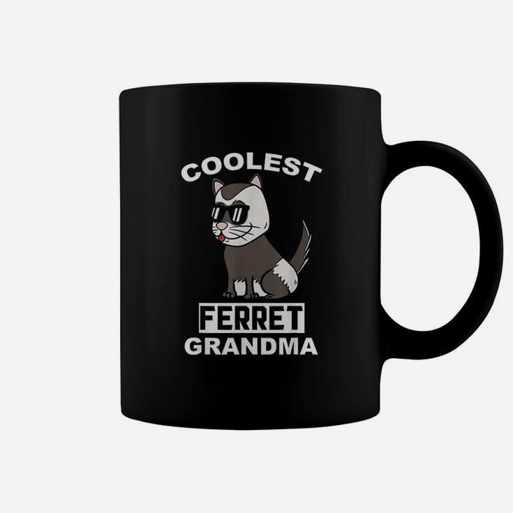 Coolest Ferret Grandma Pet Grandmother Coffee Mug