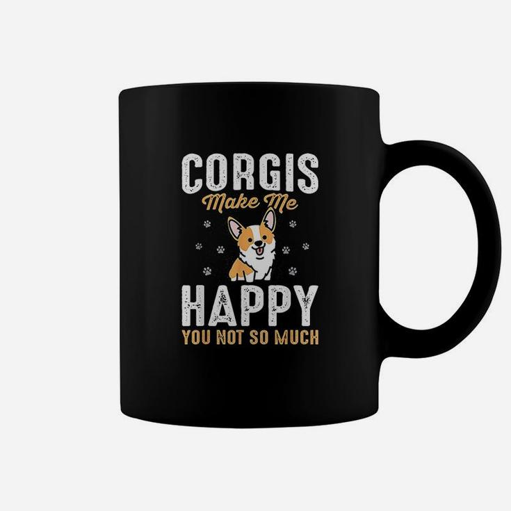 Corgis Make Me Happy Gift For Corgi Lover Men Women Coffee Mug