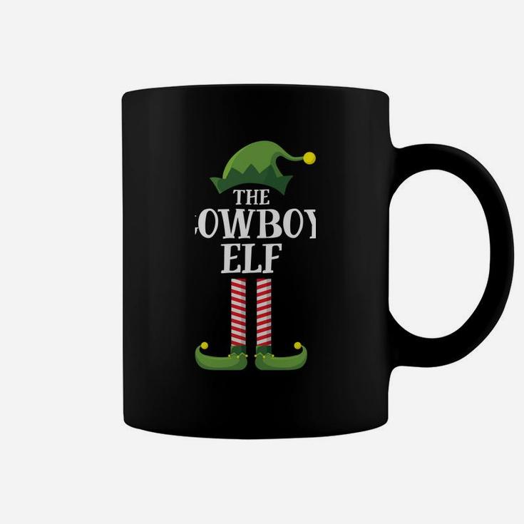 Cowboy Elf Matching Family Group Christmas Party Pajama Coffee Mug