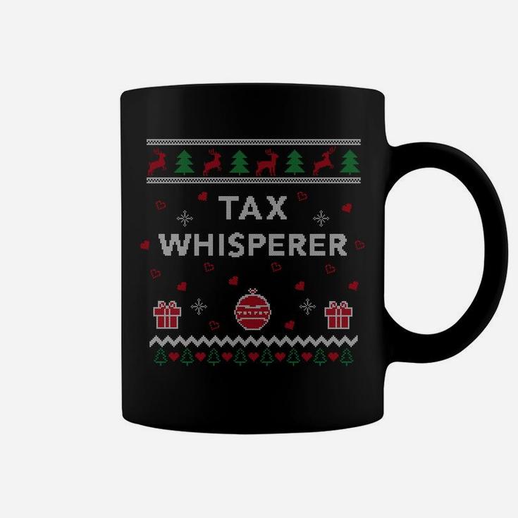 Cpa Xmas Tax Whisperer Funny Accountant Gift Ugly Christmas Sweatshirt Coffee Mug