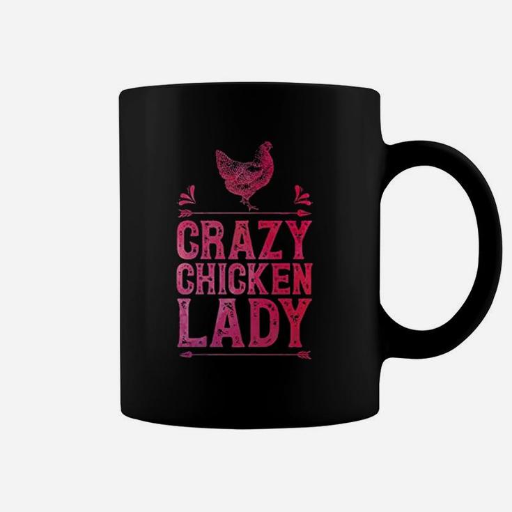 Crazy Chicken Lady Funny Girls Women Poultry Farmer Farm Coffee Mug