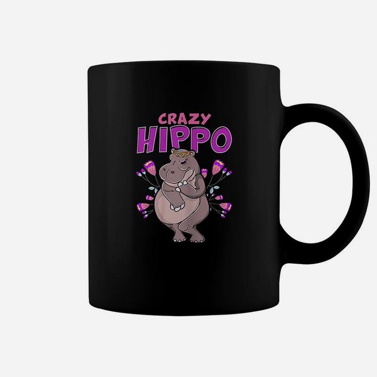 Crazy Hippo Funny Hippopotamus Lover Gift Designs Coffee Mug