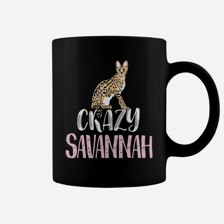 Crazy Savannah Lady – Cute Savannah Cat Lovers Sweatshirt Coffee Mug