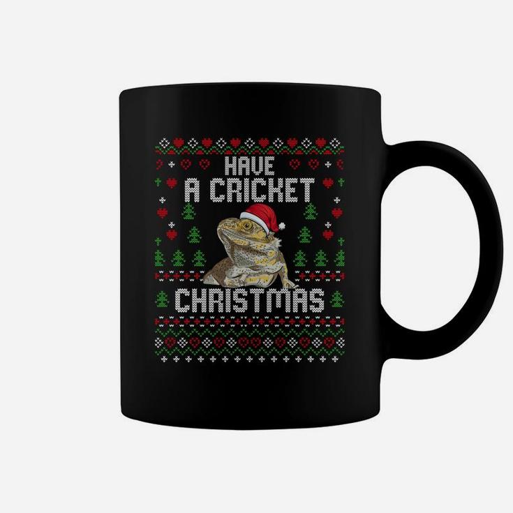 Cricket Christmas Bearded Dragon Ugly Christmas Sweater Xmas Sweatshirt Coffee Mug