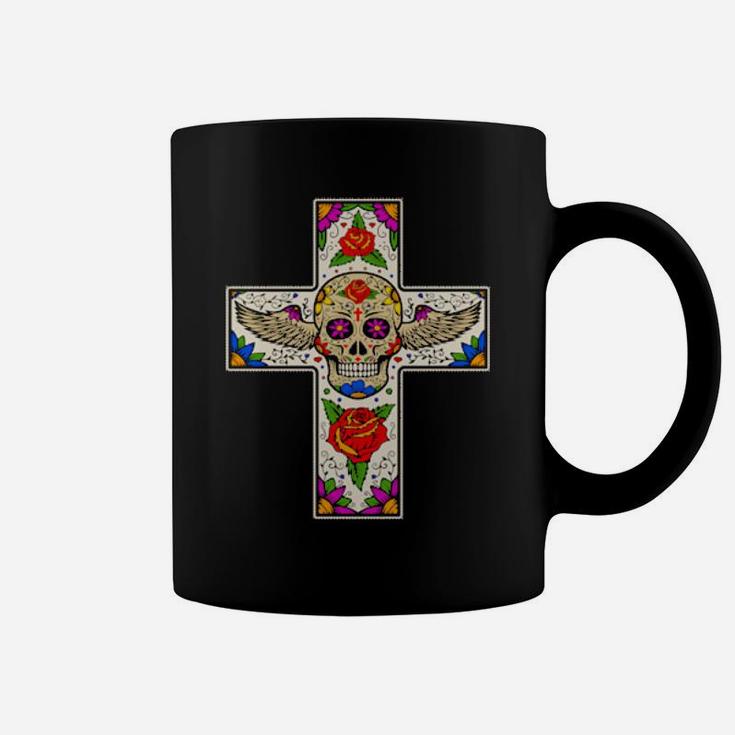 Cross Skull Coffee Mug