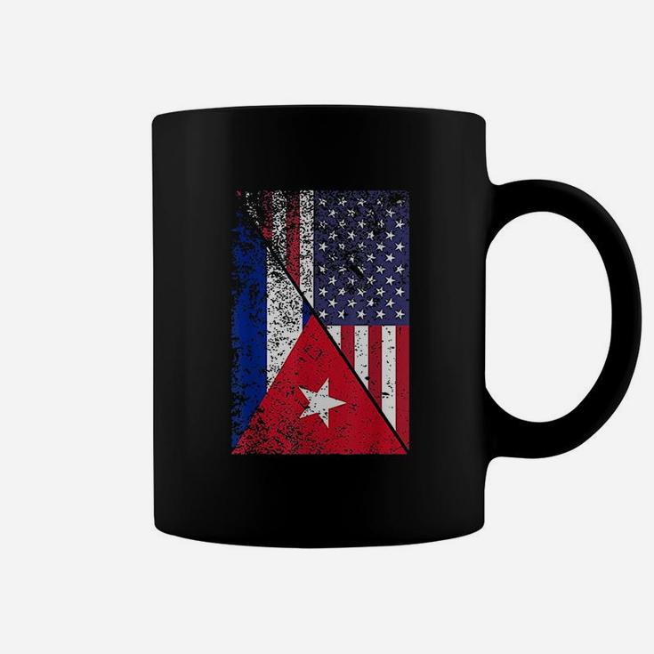 Cuba American Flag Coffee Mug