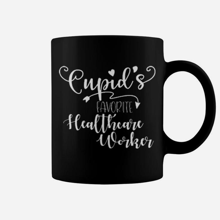 Cupids Favorite Healthcare Worker Valentine Coffee Mug