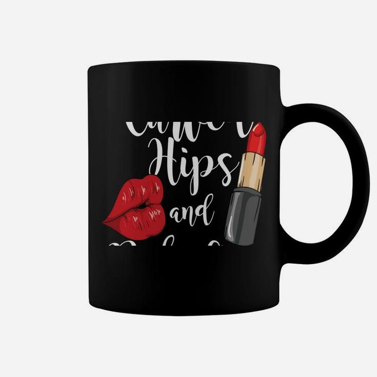 Curved Hips And Red Lips For Curvy Strong Women And Girl Coffee Mug