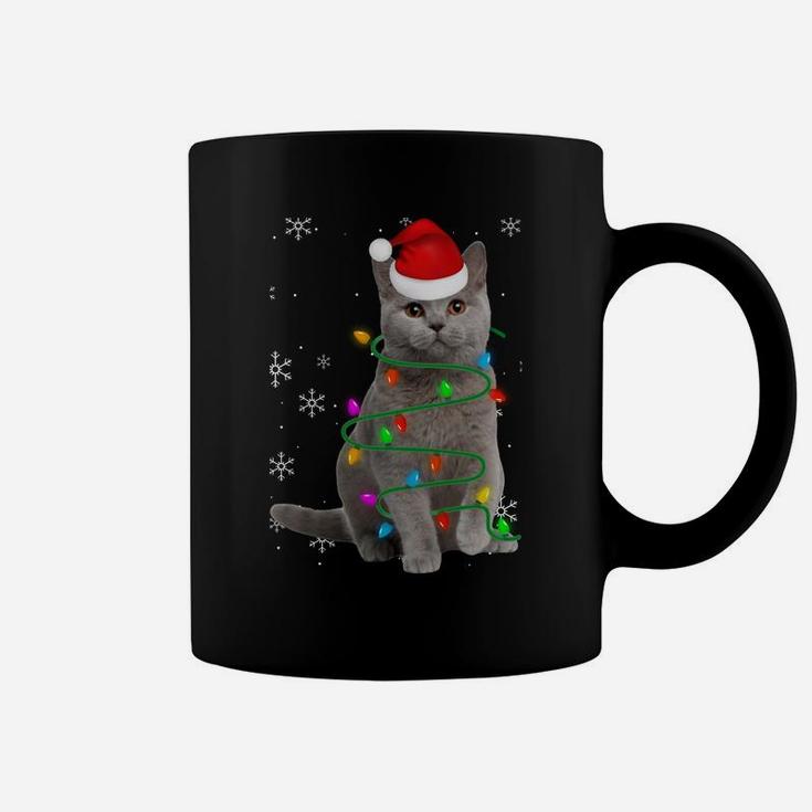 Cute British Shorthair Christmas Hat Santa Xmas Sweatshirt Coffee Mug