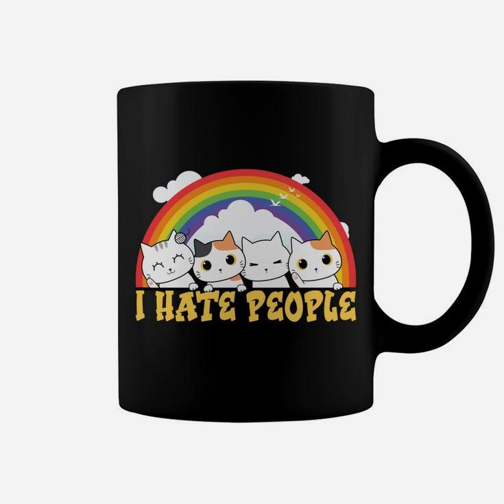 Cute Cat - I Hate People Coffee Mug