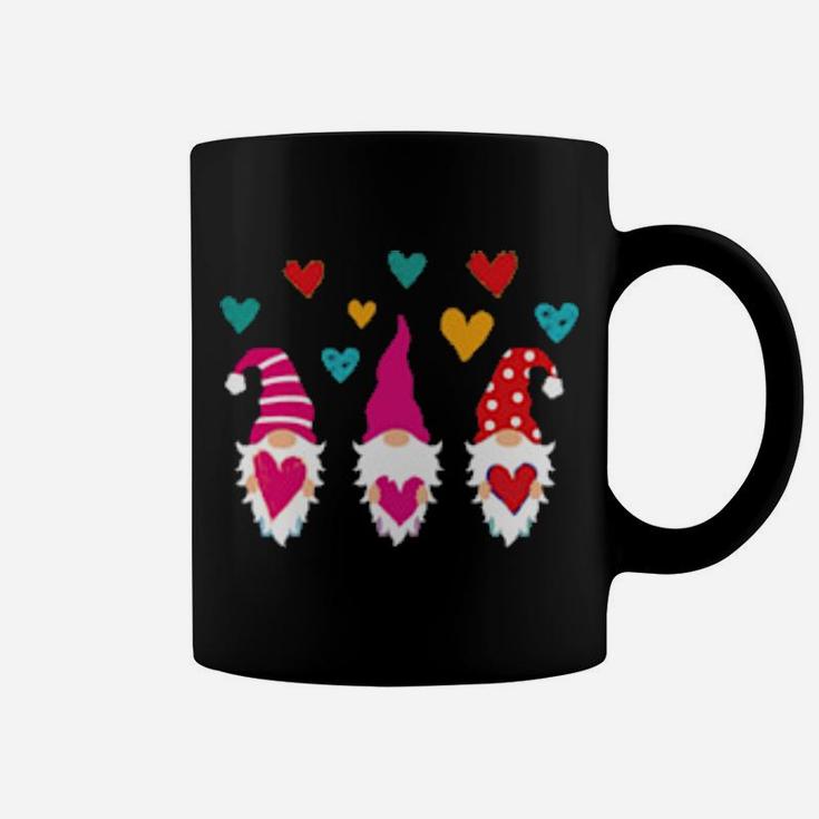 Cute Gnomes Holding Hearts Valentines Day Boys Girls Coffee Mug